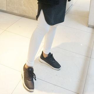 Cotton Blend Plain Leggings