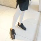 Cotton Blend Plain Leggings