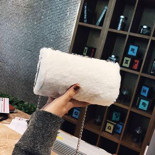 Faux Fur Cylinder Clutch