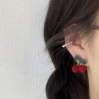 Flocking Cherry Earring