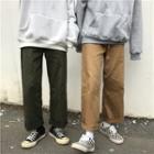 Couple Matching Plain Wide-leg Pants