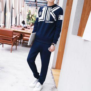 Set: Letter Sweatshirt + Pants