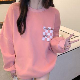 Check Sweatshirt Check - Pink - One Size