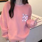 Check Sweatshirt Check - Pink - One Size