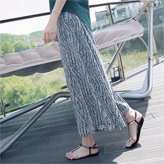 Pattern Wide-leg Pants