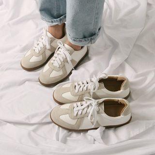 Couple Two-tone Running Sneakers