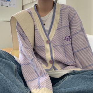 Plaid Cardigan / Sweater