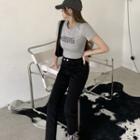 Short-sleeve Lettering T-shirt / Pants
