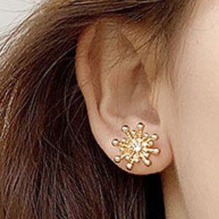 Rhinestone Alloy Firework Earring 1 Pair - Rhinestone Alloy Firework Earring - One Size