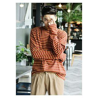 Striped Long Sleeve Crewneck T-shirt
