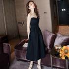 Strapless Shirred A-line Dress
