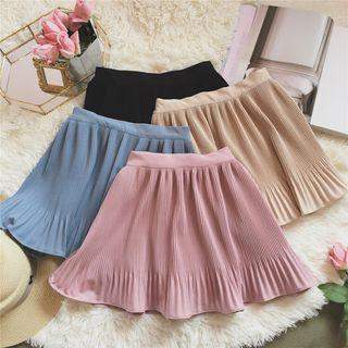A-line Chiffon Mini Skirt