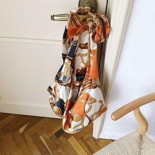Printed Scarf Hobo Bag