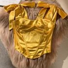 Ribbon Strap Corset Top
