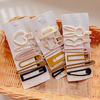 Set Of 6: Hollow Hair Clip