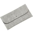 Faux Leather Makeup Brush Case Gray - One Size