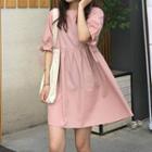 Tie-sleeve Empire-cut Tunic