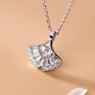 925 Sterling Silver Leaf Pendant Necklace S925 Sterling Silver - 1 Piece - Silver - One Size