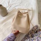 Crossbody Drawstring Mini Bucket Bag