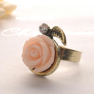 Diamond Rose Ring  Pink - One Size