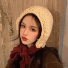 Tie-front Chunky Knit Hat