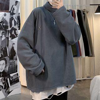 Couple-matching Mock-neck Sweatshirt