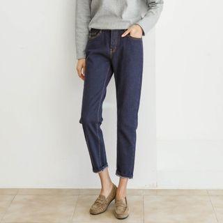 Stain Resistant Stitched Jeans