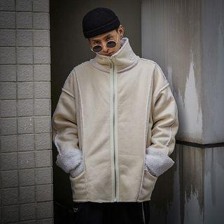 Fleece-lined Lettering Jacket