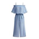 Elbow-sleeve Jumpsuit