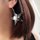 Studded Star Drop Earrings