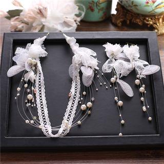 Set : Feather Hair Band + Earring