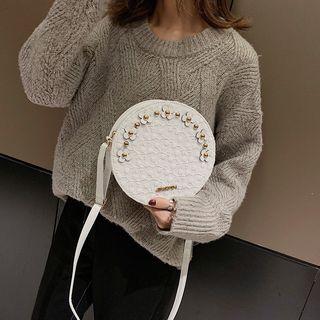 Floral Round Crossbody Bag