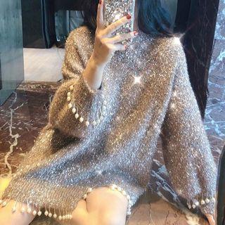 Mini Glitter Sweater Dress