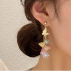 Butterfly Flower Fringed Earring
