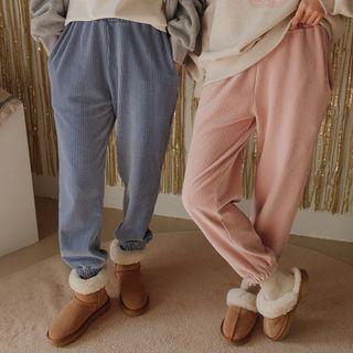 Pocket-side Velour Jogger Pants