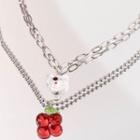 Cherry Necklace / Bear Necklace