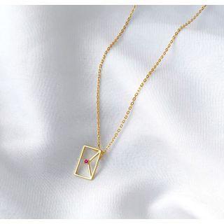 Letter Necklace Necklace - One Size