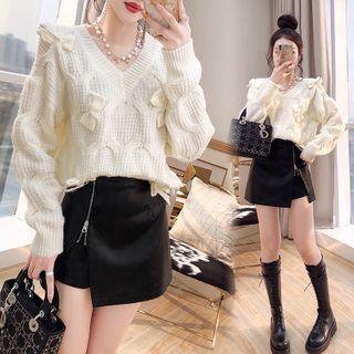 Set: Ruffled Sweater + Skort