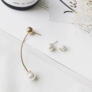 Beaded Asymmetric Studs