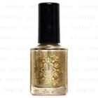 @cosme Nippon - Kaga's Glow And Bordered Gold Leaf Nail Color (#02 Gold Sand) 10ml