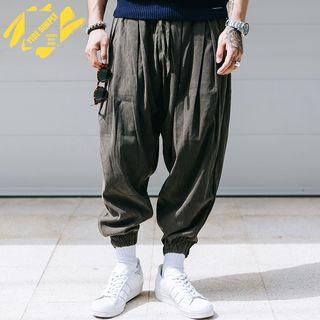 Wide-leg Jogger Pants