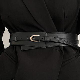 Faux Leather Asymmetrical Belt