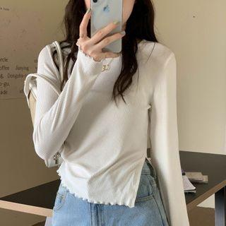 Lettuce Edge Slit T-shirt