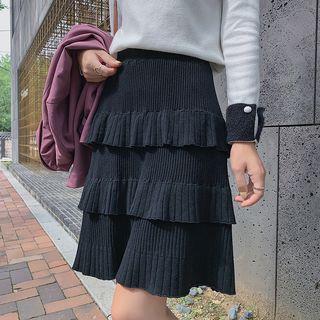 Knitted Layered Skirt