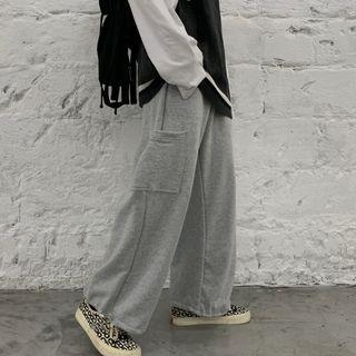 Straight-cut Cargo Sweatpants