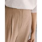 Plus Size Band-waist Pleated Front Pants