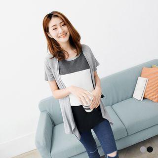 Mock Two-piece Cardigan