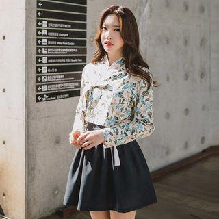 Hanbok Skirt (mini / Charcoal Gray)