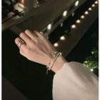 Lock Rhinestone Bangle