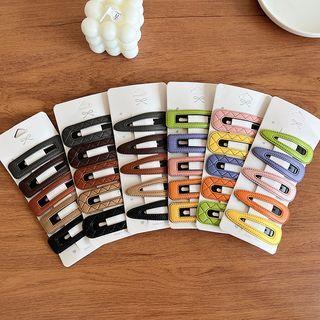 Set Of 5: Cut-out Hair Clip